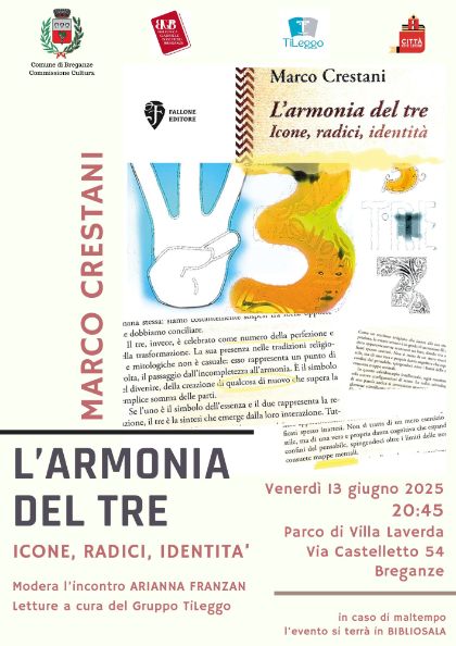 L'armonia del tre di Marco Crestani - Presentazione libro e letture L'armonia del tre di Marco Crestani - Presentazione libro e letture